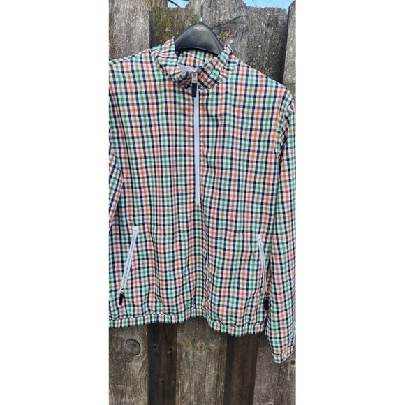 Liz Golf Lizgolf By Liz Claiborne Plaid Spring Quarter Zip Jacket Size Large - Picture 8 of 11